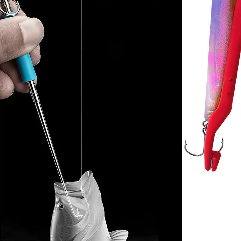 Outil de retrait d'hameçon, dégorgeoir de pêche en plastique, extracteur de décrochage Portable, fou