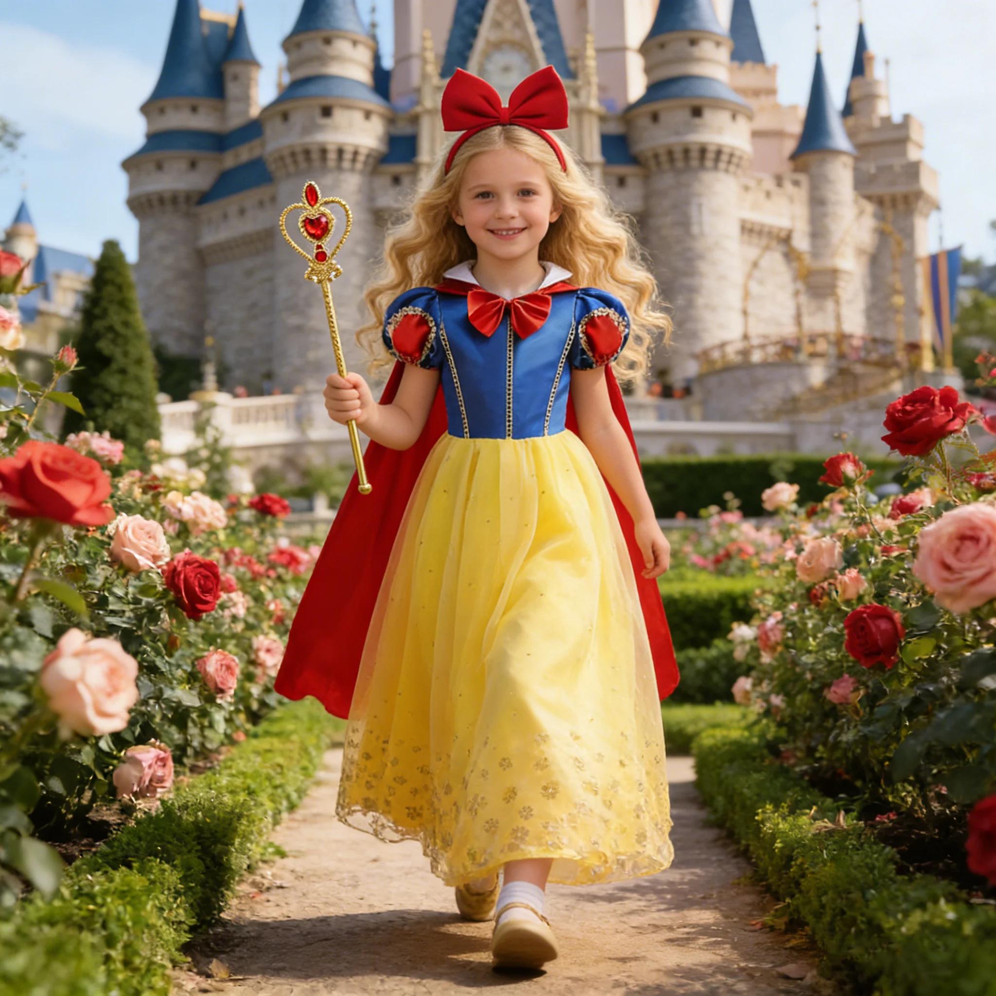 Robe blanche-neige pour filles, Costumes de princesse pour enfants en bas âge, vêtements de Cosplay