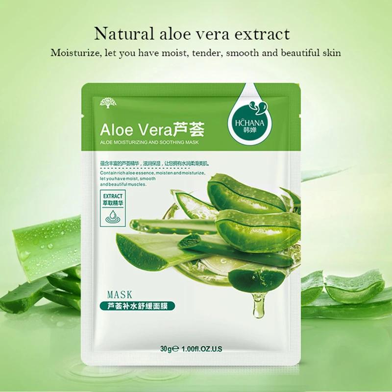 30 pièces Fruits frais masques faciaux soins de la peau du visage hydratant raffermissant hydratant
