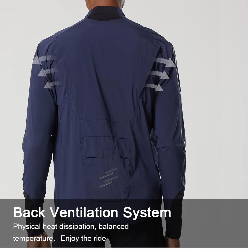 YKYW-Veste de Cyclisme à Manches sulfpour Homme, Maillot de Vélo Respirant, Manteau Coupe-Vent Pliab