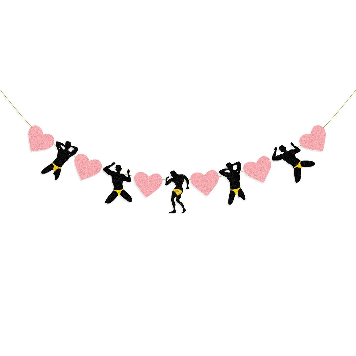 Fournitures de décoration pour fête de mariage, or Rose, oui, pénis pour toujours, poule, enterremen