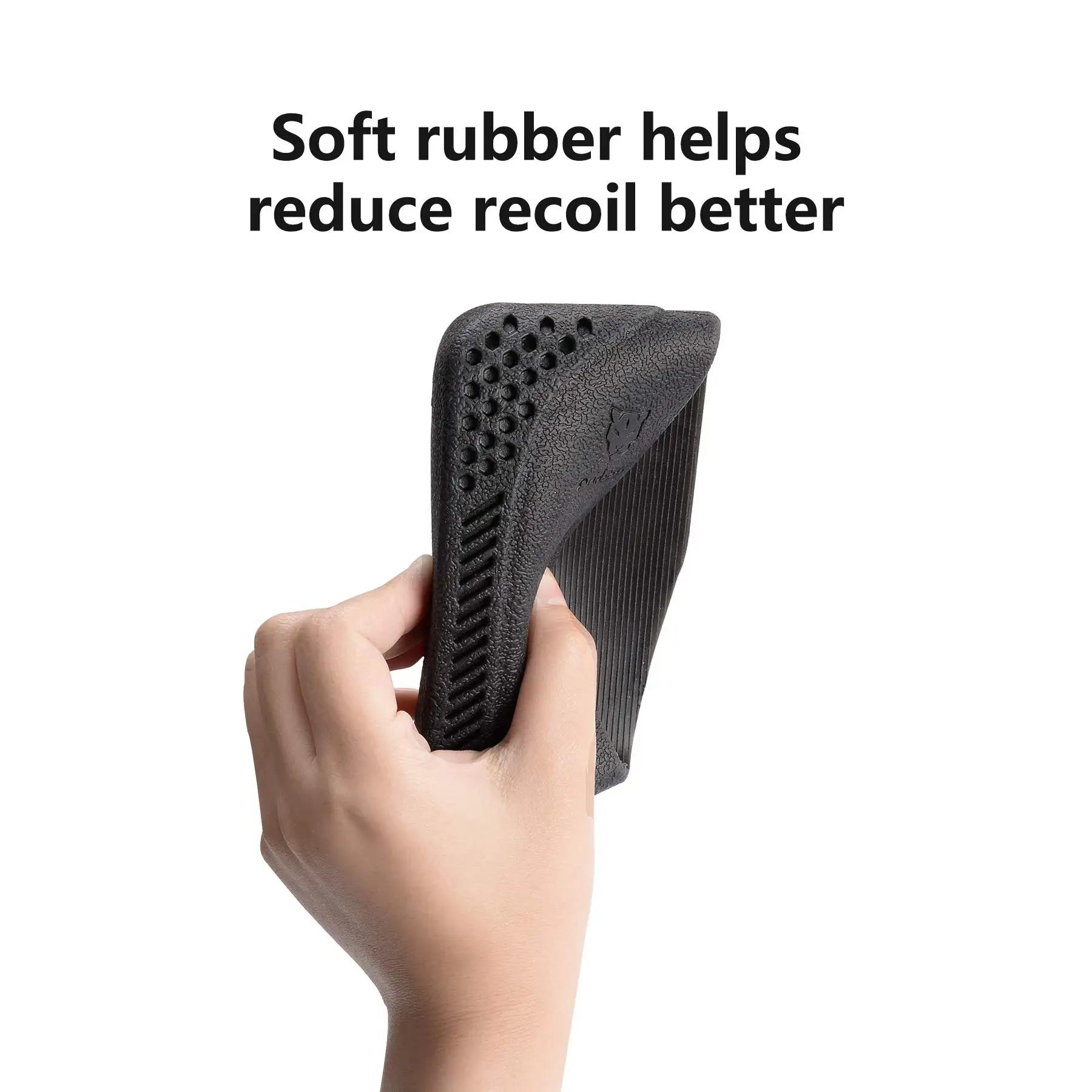 Pridefend – tampon de recul en Latex synthétique, tampon de réduction de recul à enfiler pour fusil