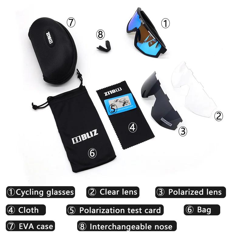 B BLIZ Fusion lunettes de cyclisme lunettes photochromiques vélo lunettes de soleil homme femme pola