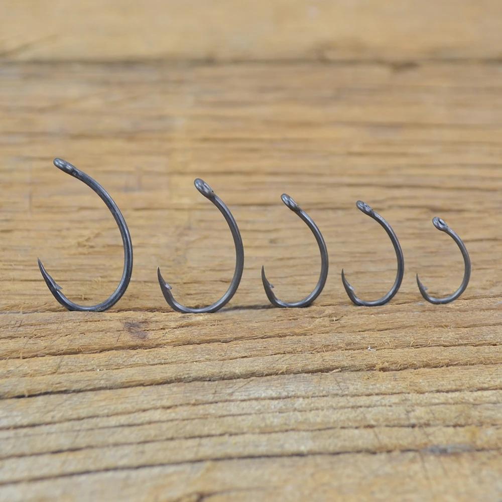 Hirisi 50pcs Hameçons barbelés en acier inoxydable revêtement à haute teneur en carbone crochets de