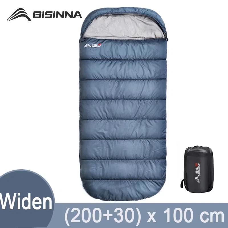 BISINNA grand sac de couchage de Camping léger 3 saisons sac large ample longue taille pour le repos