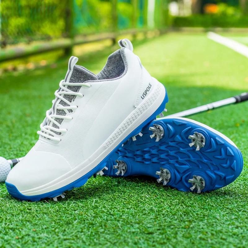 Chaussures de golf homme Lersure imperméables à pointes antidérapantes professionnelles