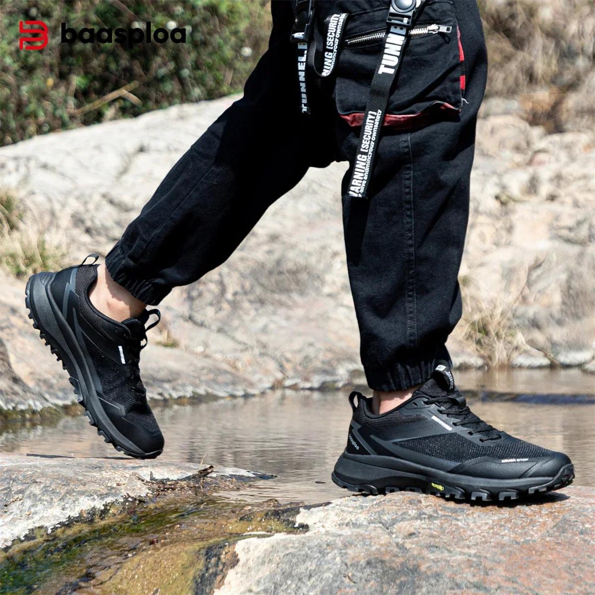 Bassploa – chaussures de randonnée pour hommes, baskets d'extérieur légères, nouvelle mode, chaussur