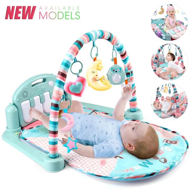 Support de Fitness pour bébé, jeu de musique, jouets d'activité de gymnastique, couverture rampante