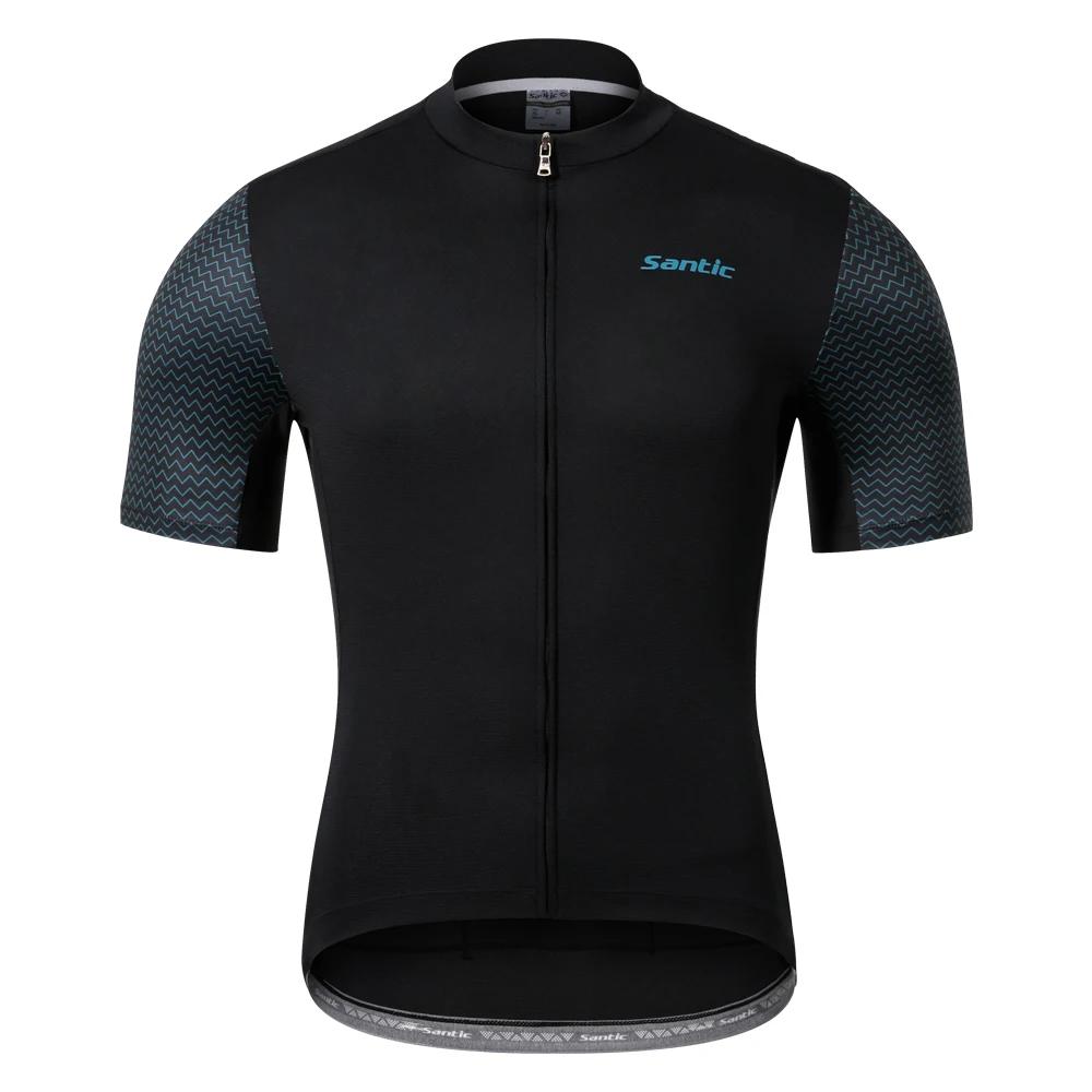Santic-Maillot de Cyclisme à Manches Courtes pour Homme, Vêtement Confortable, VTT, Taille Asiatique