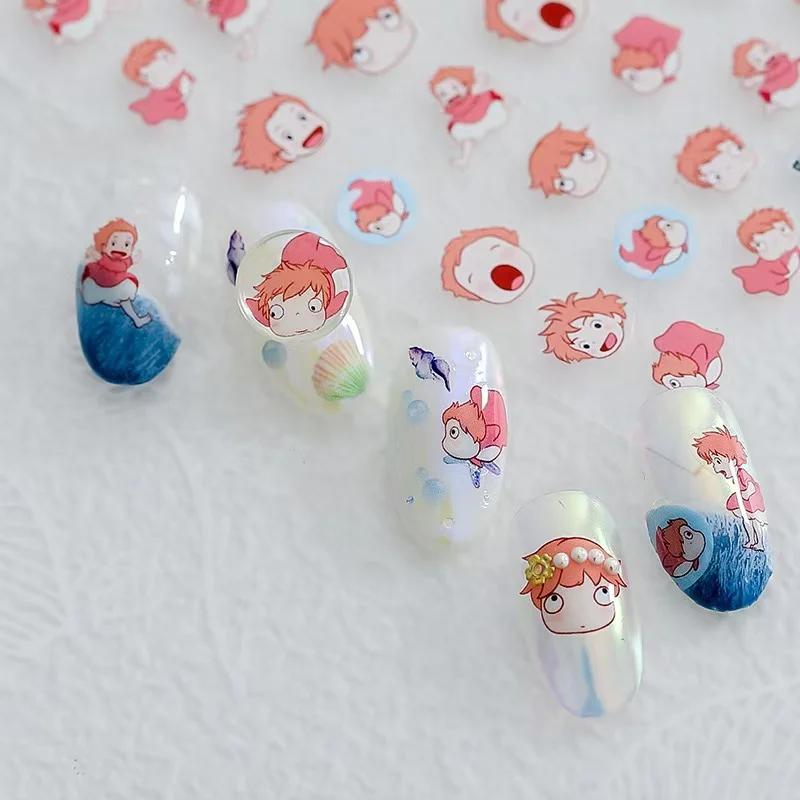 Miniso nouveaux autocollants d'ongle d'anime dessin animé Snoopy autocollants d'ongle autocollants P