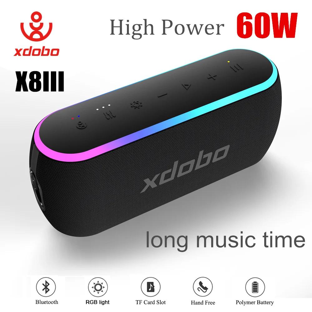 XDOBO X8 III haut-parleur Bluetooth caisson de basses sans fil 6600 mAh 60 W puissant batterie exter