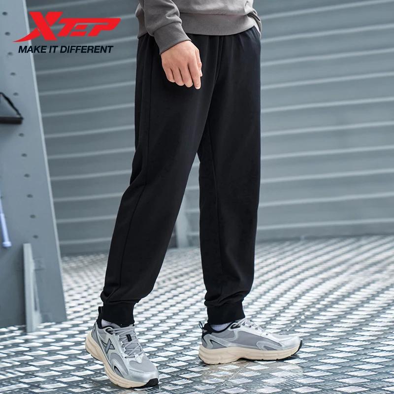 Pantalon Xtep homme automne tricot doux mode rétro confortable bas 876329630166
