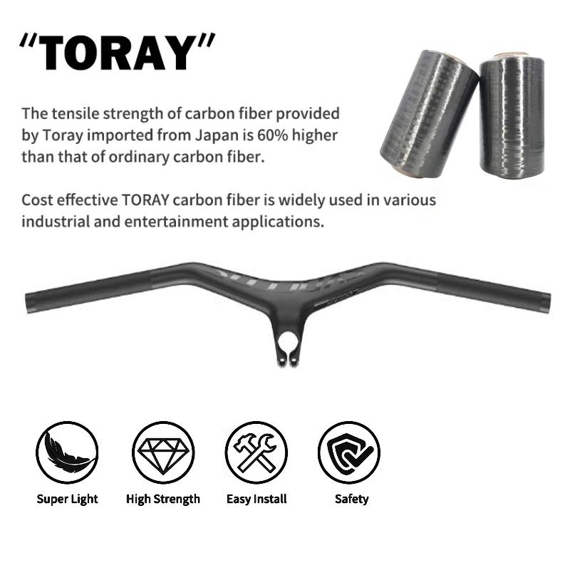 SYNCROS – guidon de montagne intégré en Fiber de carbone pour vtt, FRASER IC SL -25, trois spécifica