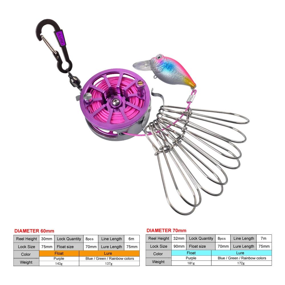Nebuune – boucle télescopique pour la pêche en mer, en acier inoxydable, avec roues, flotteur, carpe