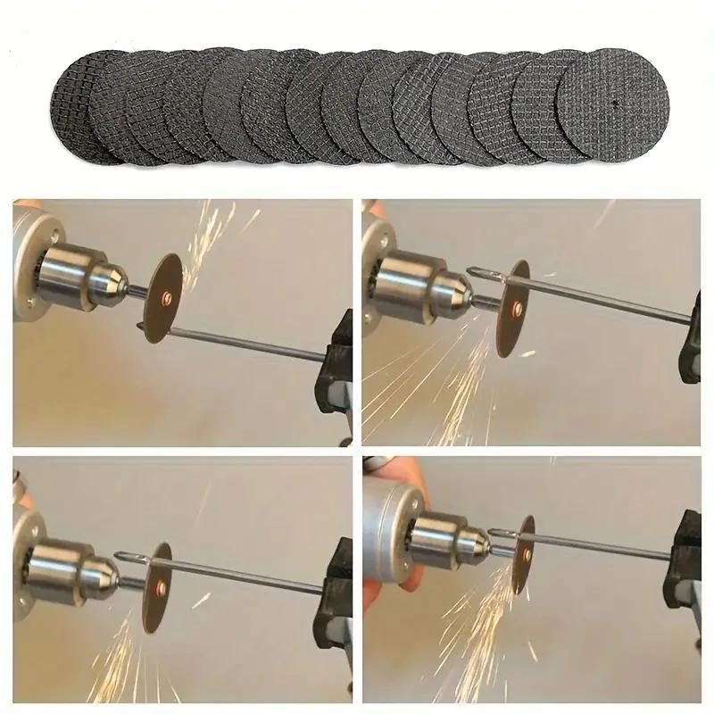 Disque à tronçonner converasif avec mandrins, meules pour accessoires, coupe du métal, outil lointai