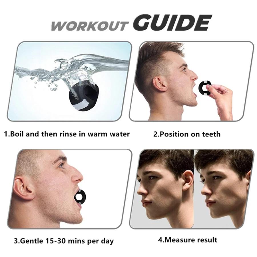 Boule de Fitness en Gel de silice pour le visage, exercice de mâchoire, Toner pour le visage, réduit