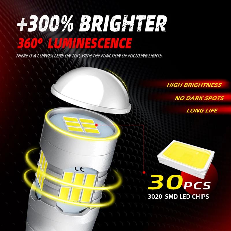 Ampoules de feux de recul LED H21W BAY9S 64136 Canbus pour Vauxhall Astra 6 J Hatchback Estate Insig