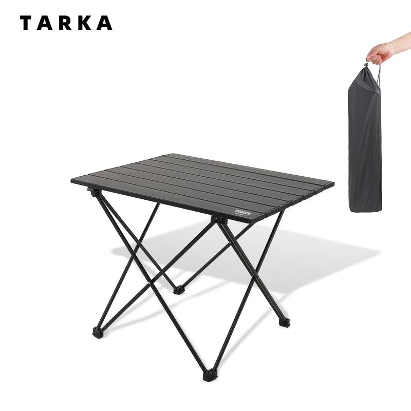 TARKA Camping en plein air Table pliante fête pique-nique barbecue Portable bureau pliable haute rés