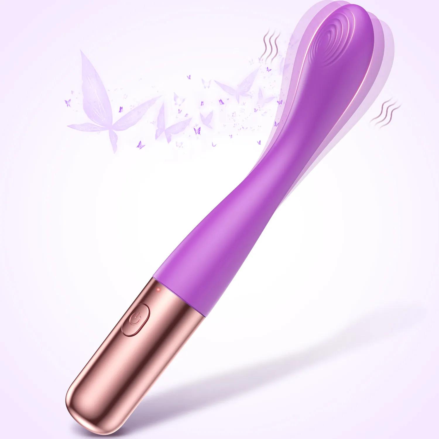 Kushor-Vibromasseur en Silicone Souple pour Femme, StiLiban ateur de Clitoris et Vagin, Jouets Sexue