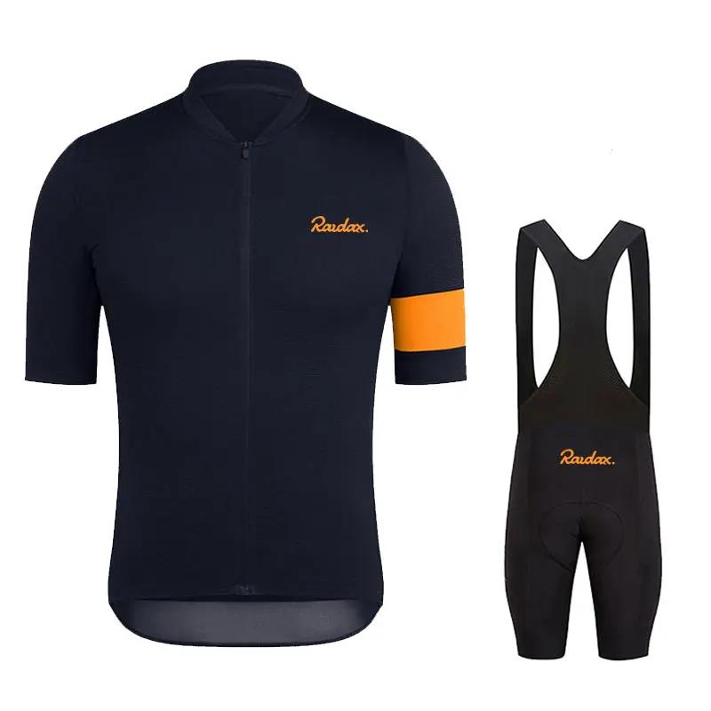 Raudax 2025 hommes à manches courtes maillot ensembles Ropa Ciclismo Hombre été cyclisme vêtements T