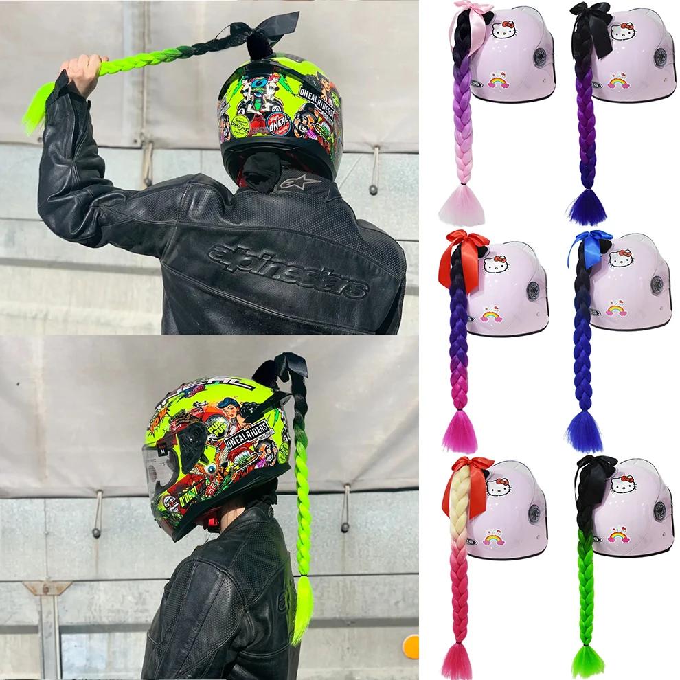 24 pouces haute qualité casque tresses Jumbo perruques tresses cheveux queue de cheval pour moto cyc