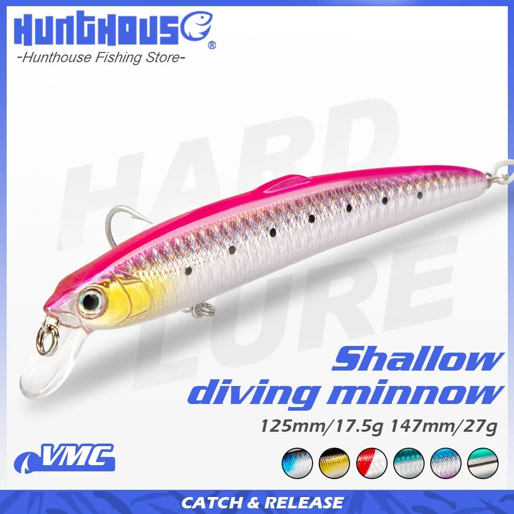 Hunthouse Saruna vairon 90 & 125 & 147mm leurre flottant Wobbler appât Jerkabit leurre pour la pêche