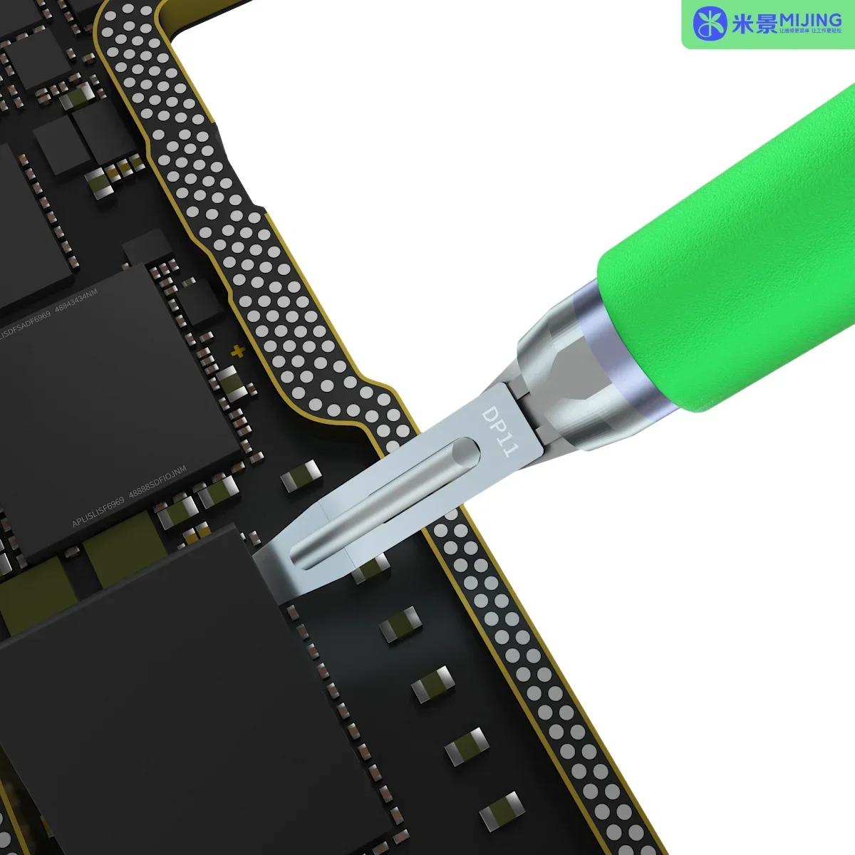 Lame de retrait de colle CPU noire pour réparation de téléphone portable, grattoir à puce, couteau à