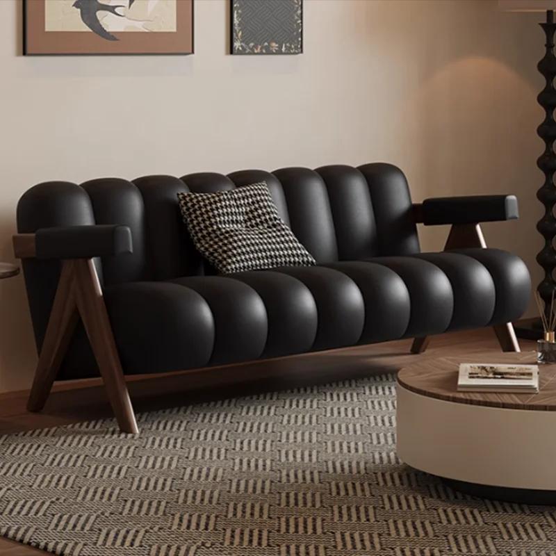 Support arrière salon canapés luxe européen concepteur moelleux canapés moderne minimaliste Divano L