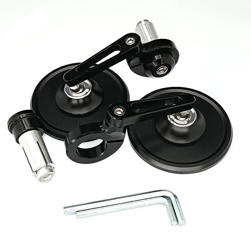 Rétroviseurs de moto extrémité de guidon en aluminium 7/8 "22mm rétroviseurs latéraux réglables vélo