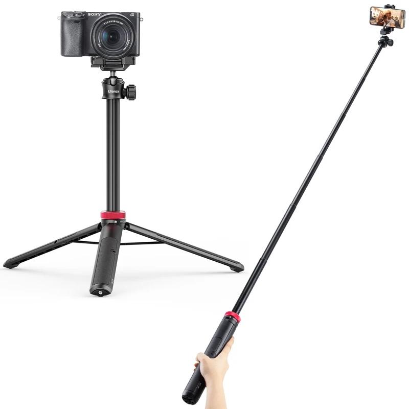 Ulanzi MT-44 trépied extensible pour diffusion de vie de 57,6 pouces avec support de téléphone pour