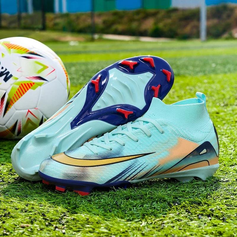 Nouveaux hommes bottes de Football chaussures d'entraînement FG chaussures de Football ultralégères