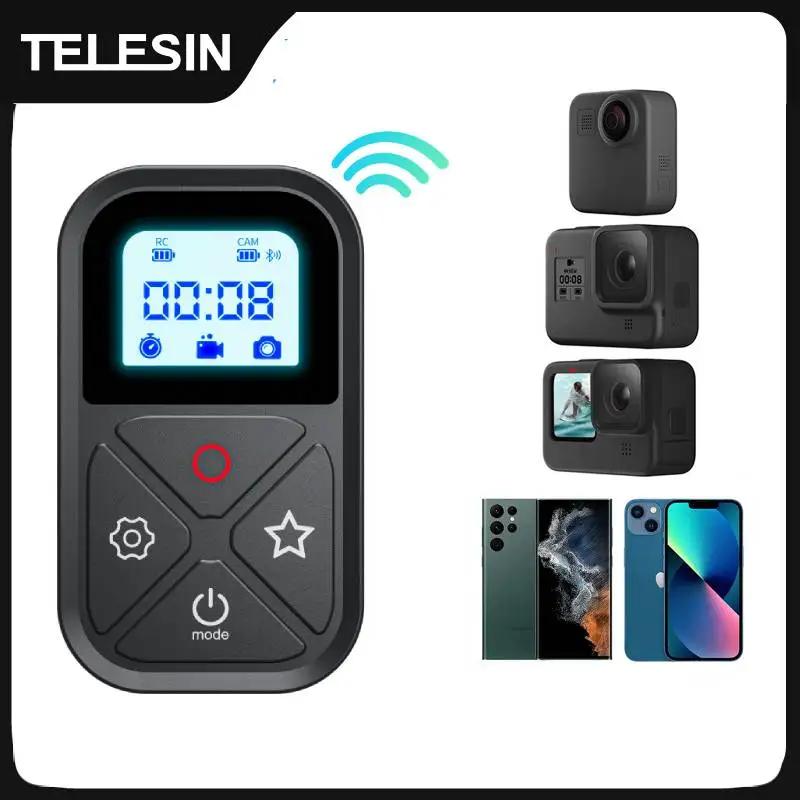 TELESIN – télécommande Bluetooth 80M pour GoPro Hero 13 12 11 10 9 8 Max, avec dragonne, accessoires