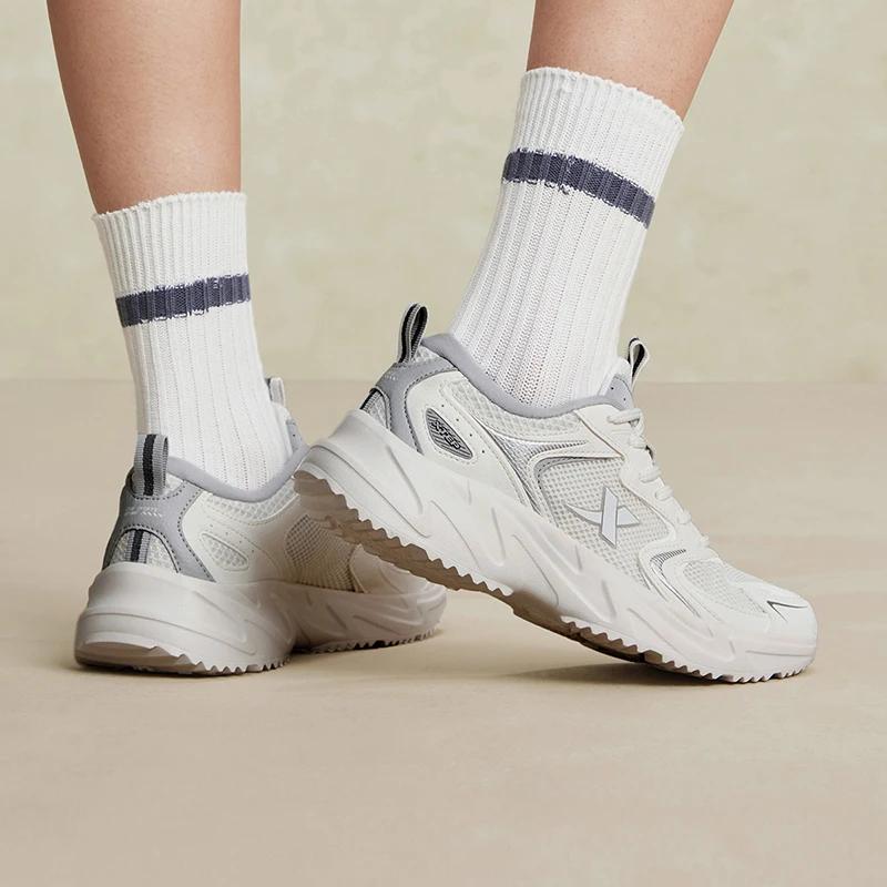 Chaussures femmes Xtep décontractées été - Baskets trekking vintage stabilité résistance usure