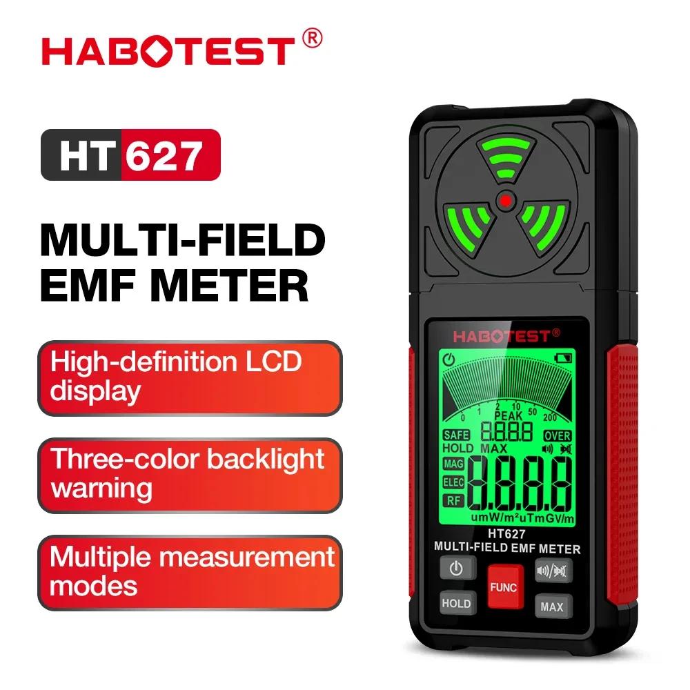 Testeur de rayonnement électromagnétique 3 en 1, testeur de champ de radiofréquence Portable, compte