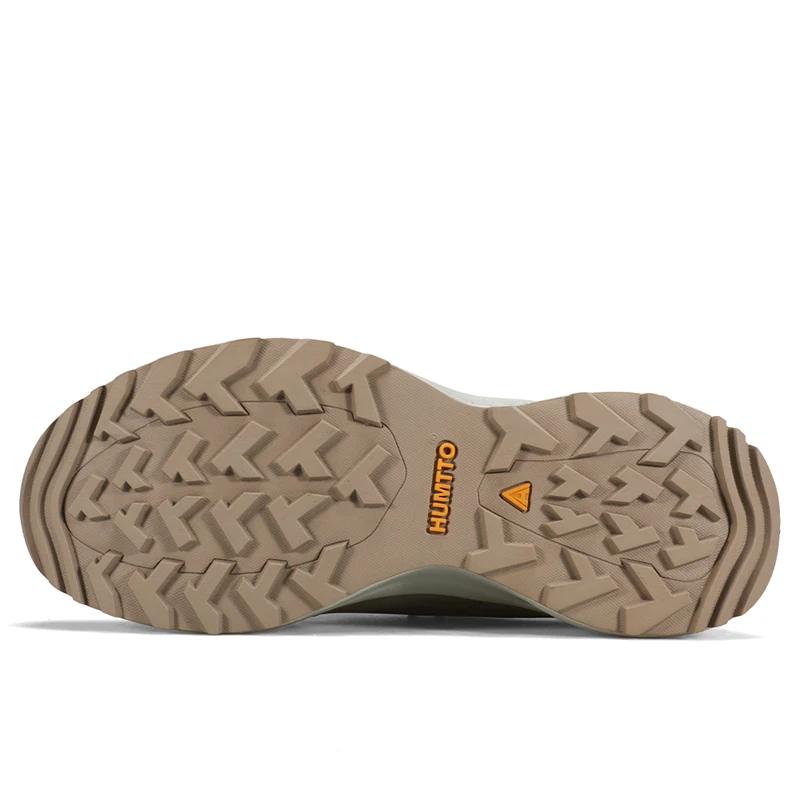 Chaussures de randonnée respirantes HUMTTO pour homme - Cuir durable pour trekking, camping et sécurité hiver 2024