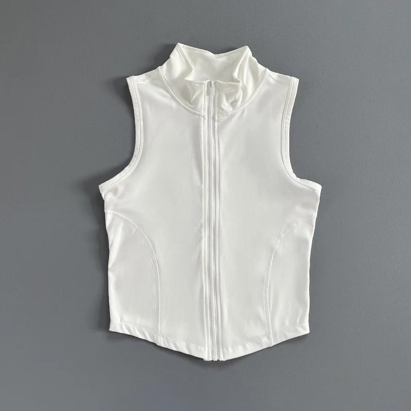 Gilet de sport sans manches, gilet à séchage rapide, haut court de sport pour femmes, gilet d'exerci