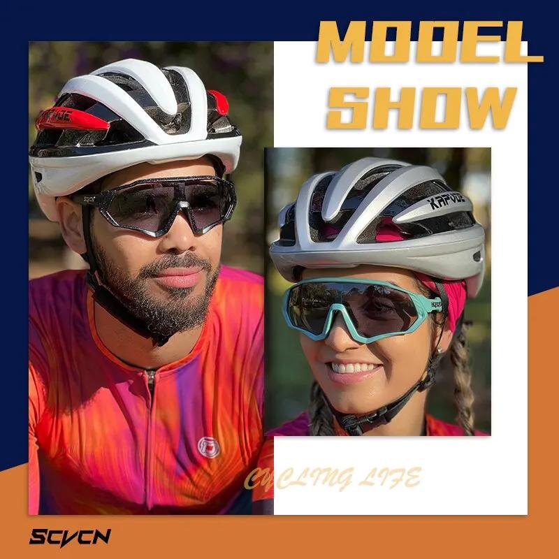 SCVCN lunettes de cyclisme photochromiques Sport lunettes de soleil hommes vtt montagne route vélo l