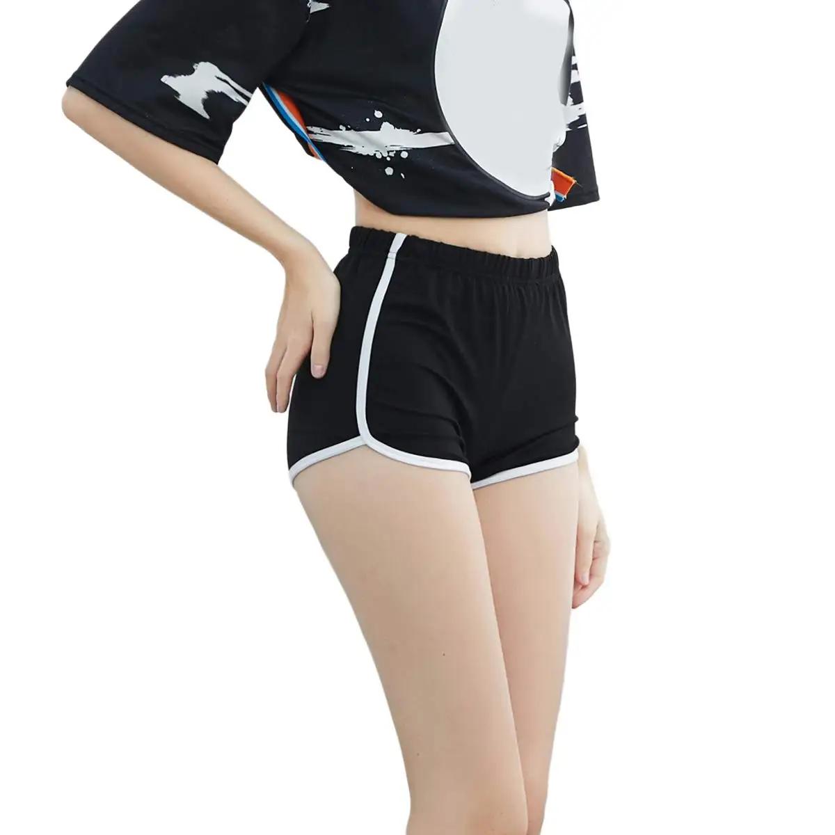 Short de Yoga en coton pour femmes, pantalon court Vintage dauphin, Sexy, pour salon, entraînement,