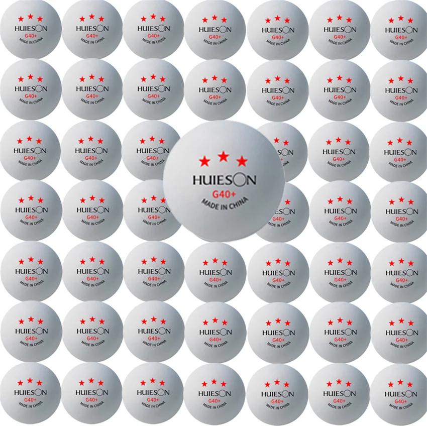 Nouveau Huieson 3 étoiles 20 ~ 100 pièces ABS 40 + matériel balles de Tennis de Table professionnell
