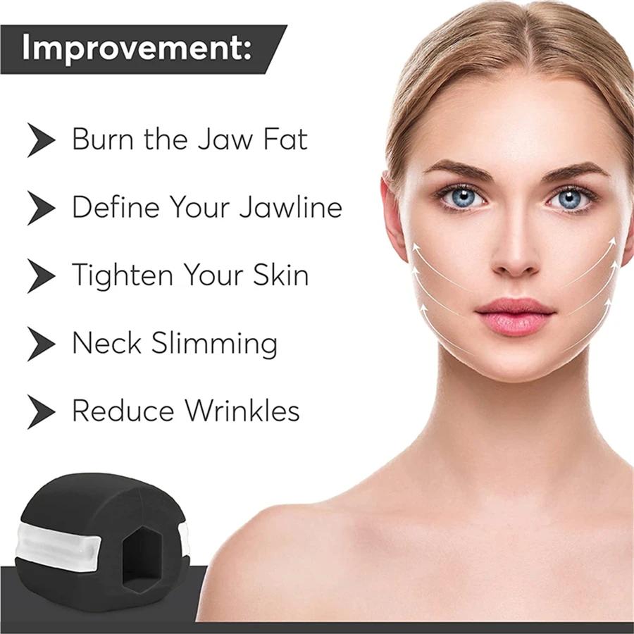 Boule de Fitness en Gel de silice pour le visage, exercice de mâchoire, Toner pour le visage, réduit