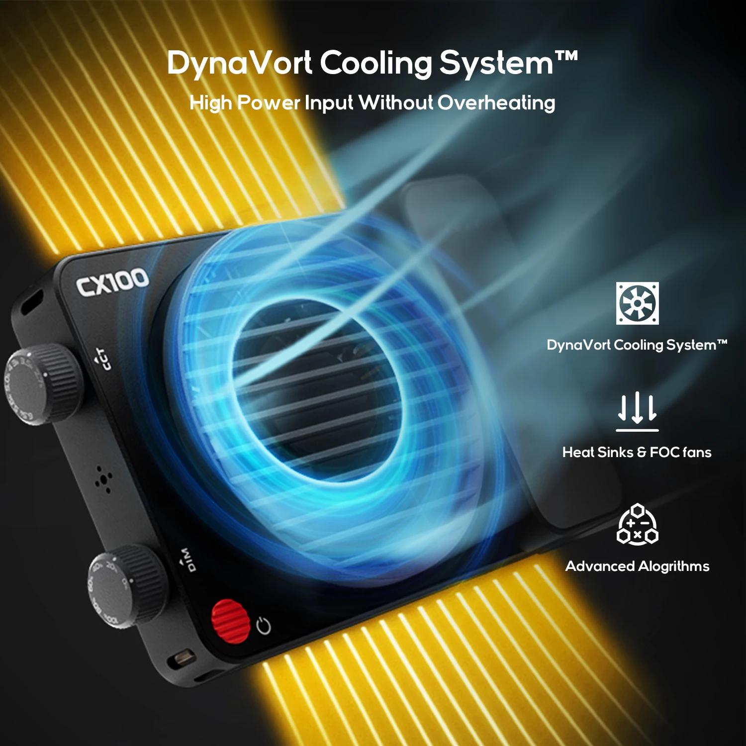 ZHIYUN officiel CINEPEER CX100 100W lampe vidéo de poche LED COB lumière Photo lumière de remplissag