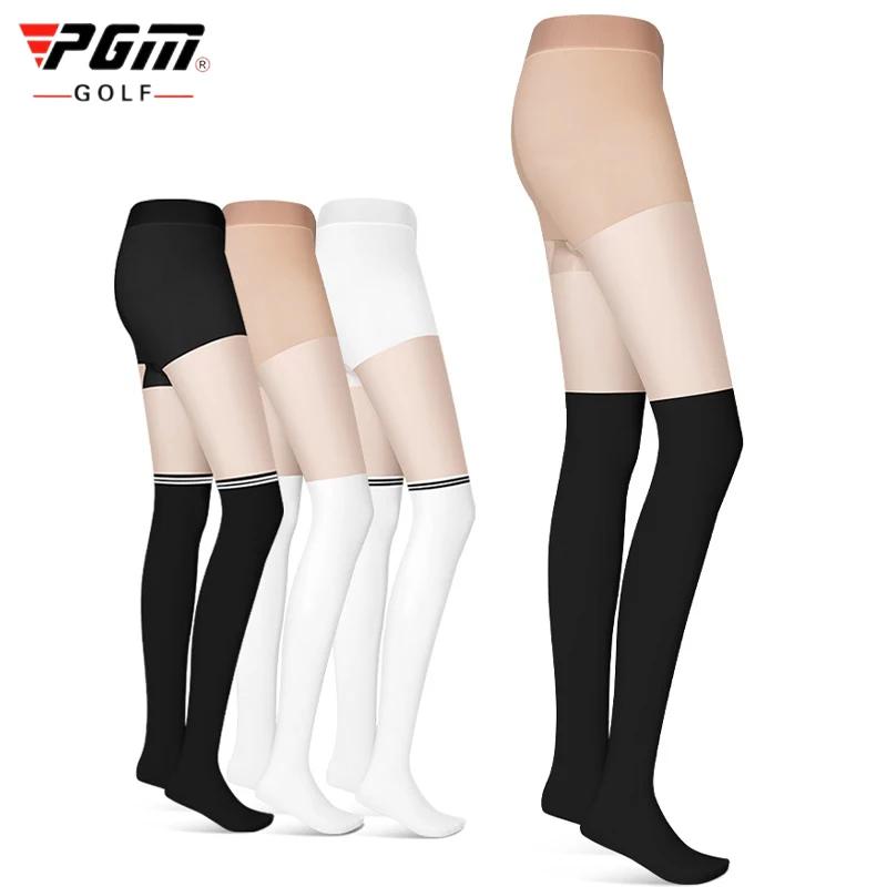 Pgm – bas Anti-UV pour femmes, bas de Golf, jambes respirantes en Patchwork, Anti-transpiration, col