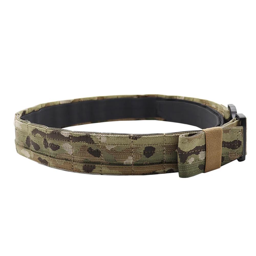 Vcorde bagRonin-Ceinture Molle Double Couche pour Homme, Ceinture DulBelt, Boucle D.lique à Dégageme