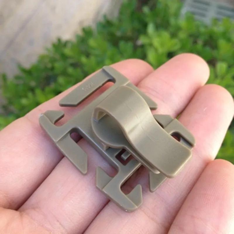 Clip de Tube à boire rotatif Molle, 2 pièces, vessie d'hydratation, piège à Tube de paille, Clip de