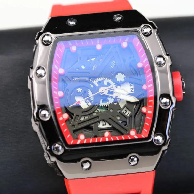Montres pour hommes, marque de luxe légère, tendance de beauté dominatrice, pentagramme lumineux en
