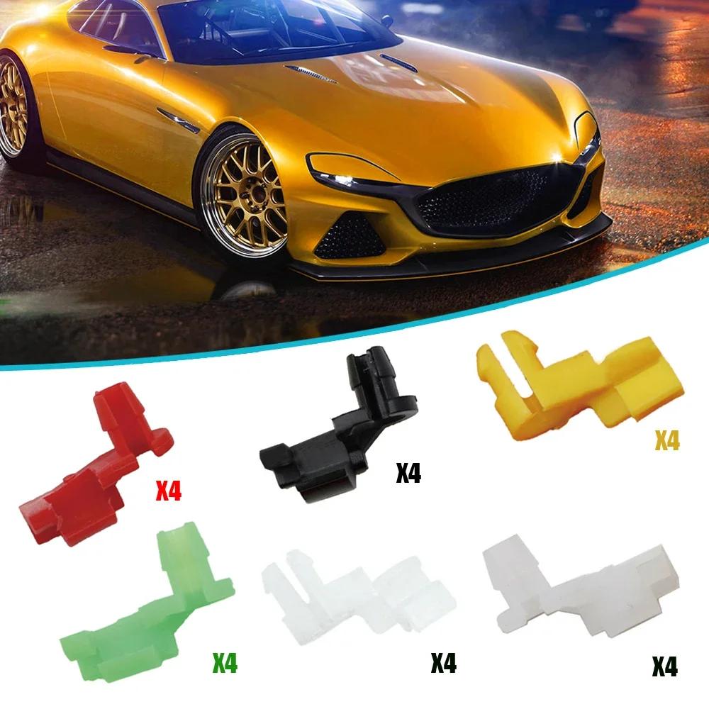 Clips de tige de verrouillage de porte de voiture en plastique et Nylon, 24 pièces, attaches de pous