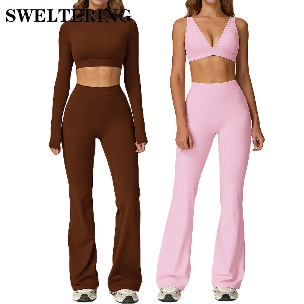 Ensemble de yoga 2 pièces pour femme, tenue de fitness Pilates, vêtements de sport, survêtement de g