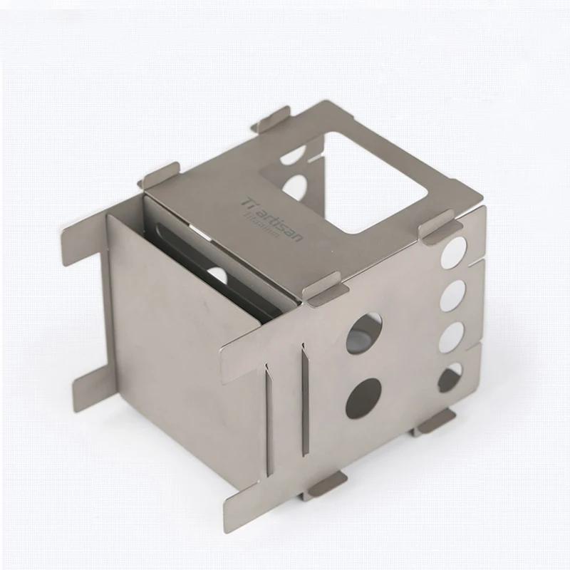 Tiartisan-Poêle à bois pliante en titane EDC, DCBurners, Ustensile de cuisine portable ultraléger, W