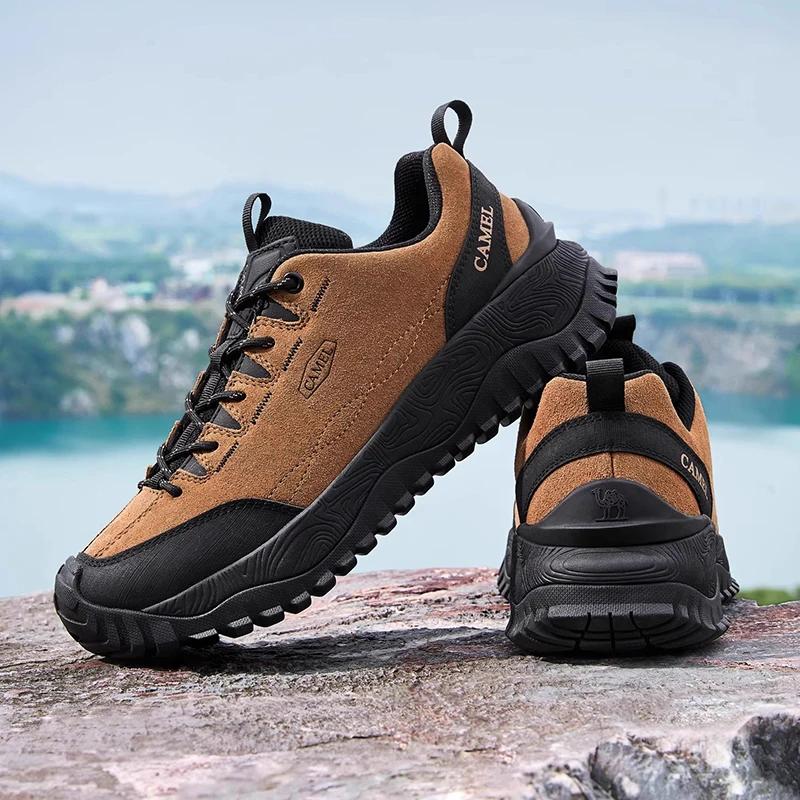 GOLDEN CAMEL chaussures de randonnée pour hommes anti-dérapant urbain chaussures d'alpinisme en plei