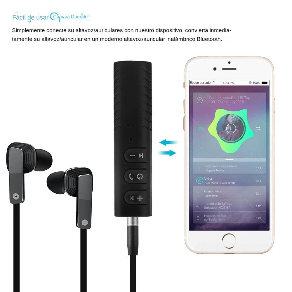 Adaptateur récepteur sans fil Bluetooth 5.0, prise Jack 3.5mm pour voiture, musique, Audio, Aux A2dp